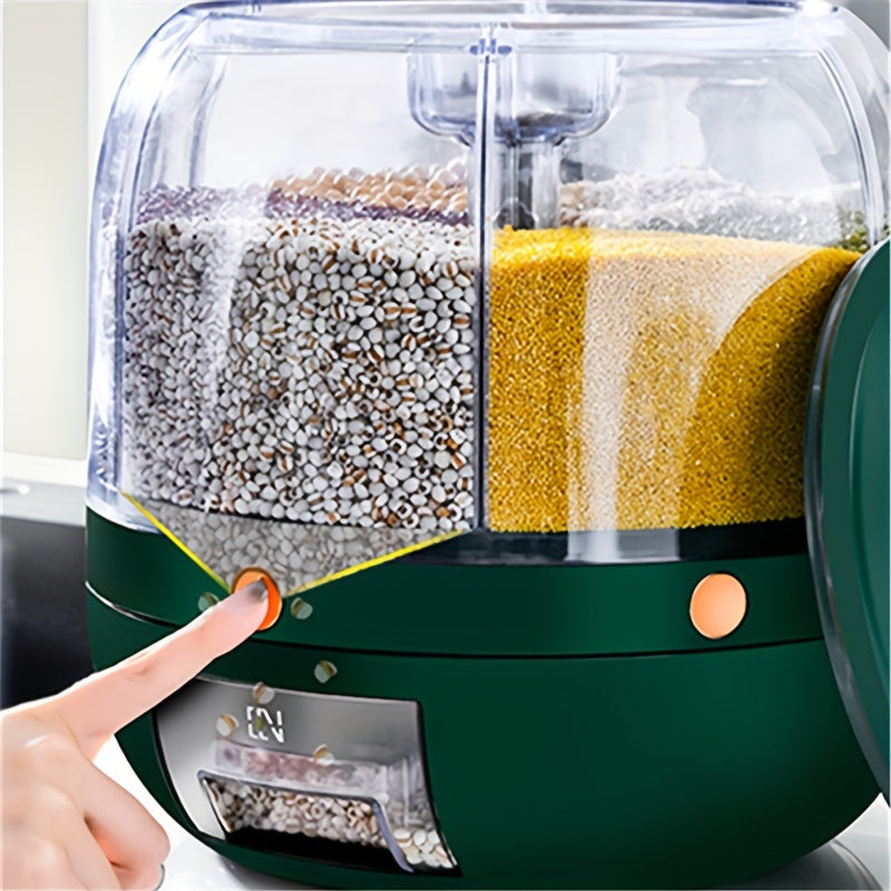 6-in-1 Food Dispenser with 360° Rotating Base
