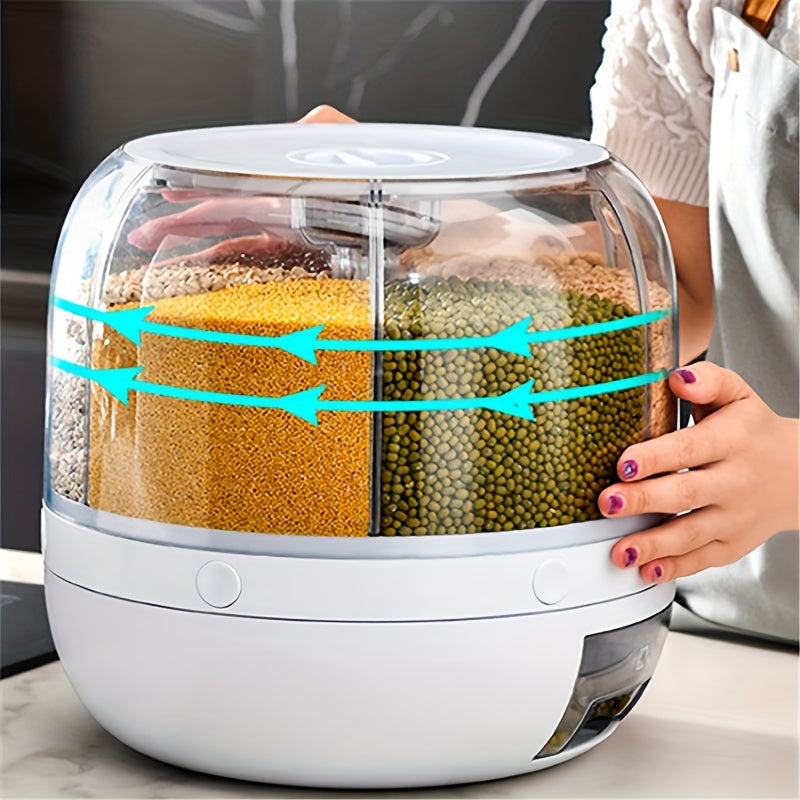 6-in-1 Food Dispenser with 360° Rotating Base