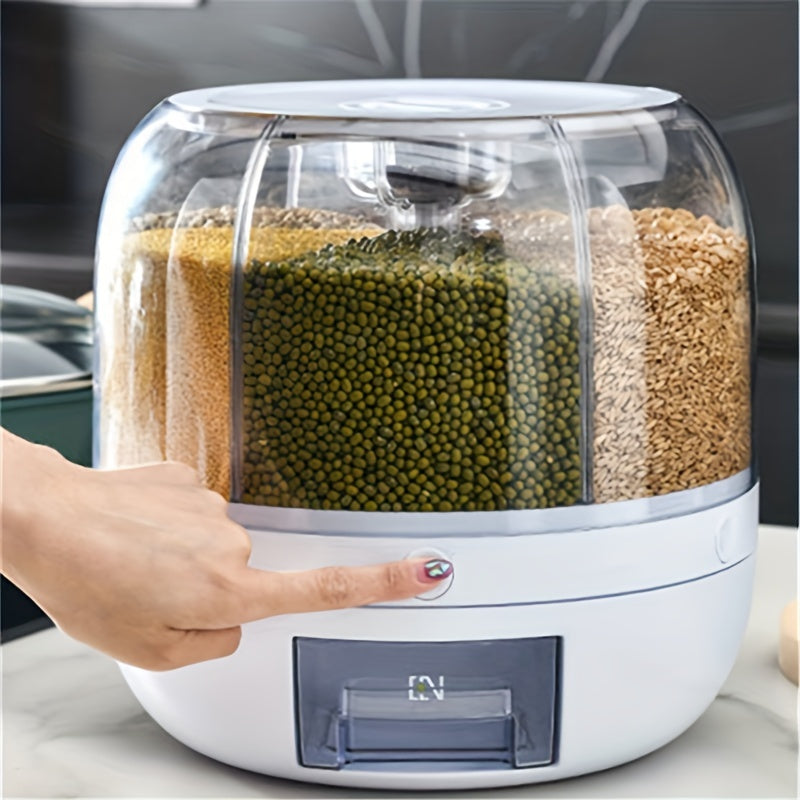 6-in-1 Food Dispenser with 360° Rotating Base