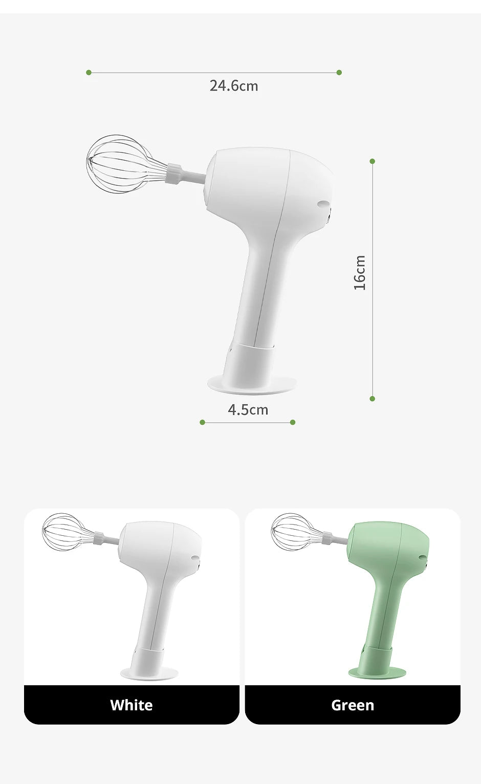 Wireless Portable Electric Food Mixer