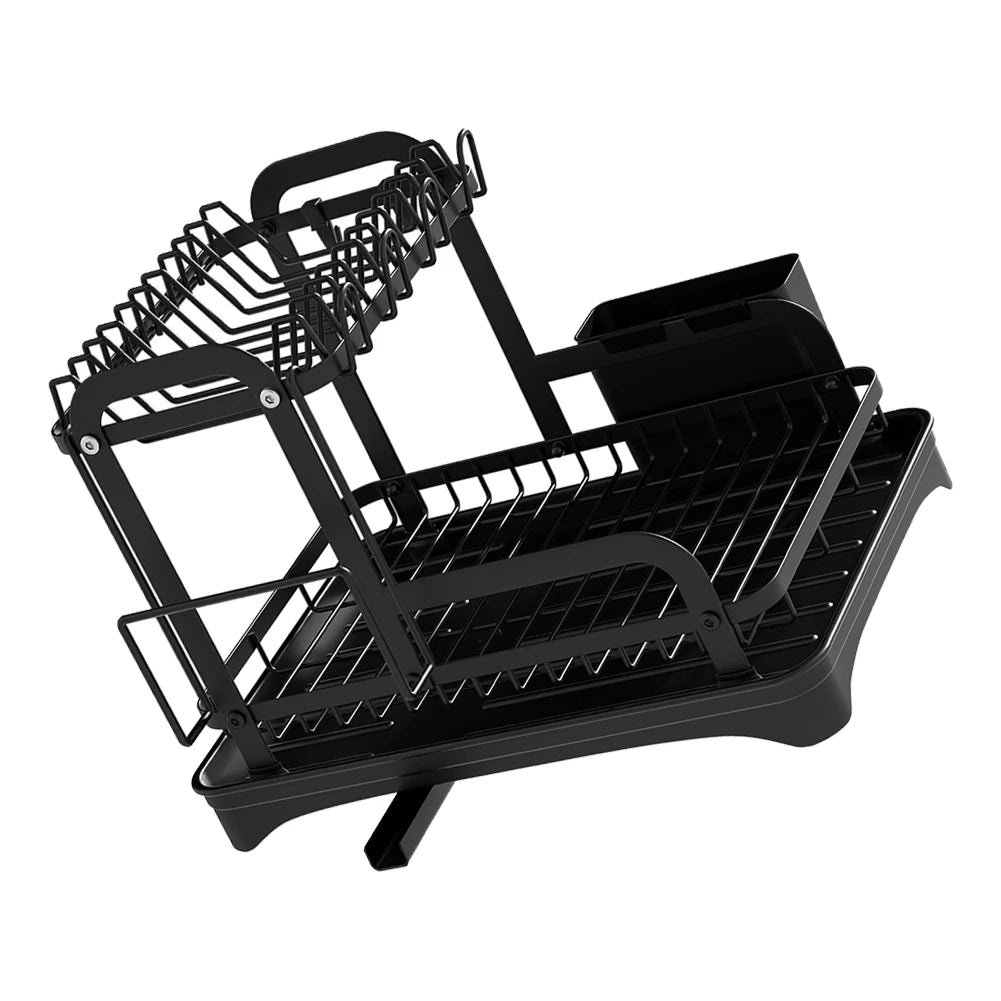 2-Tier Dish Bowl Drainer Storage Rack