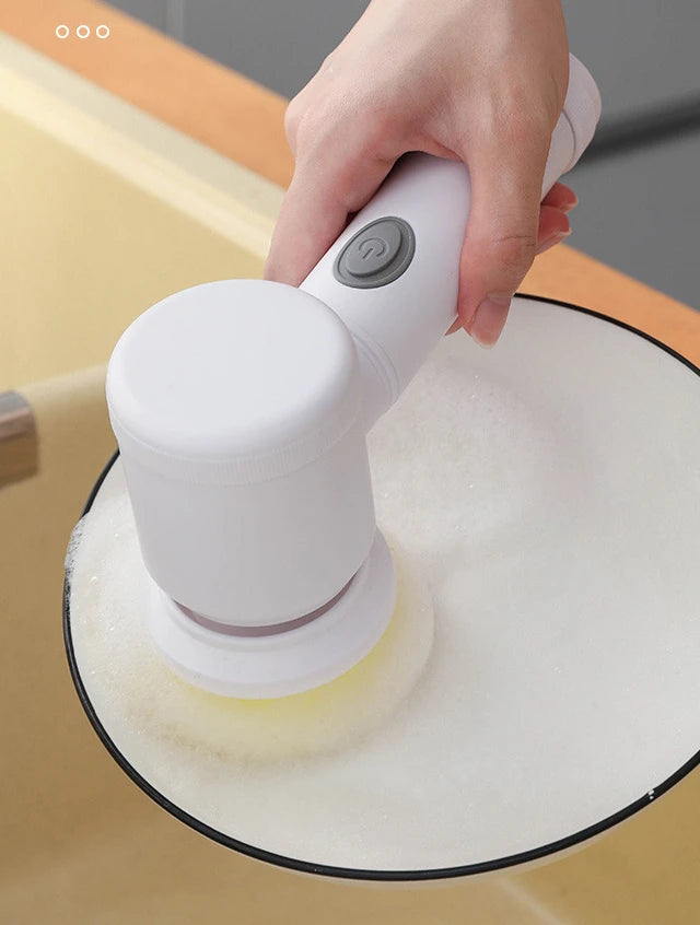 Household Cordless Spin Scrubber
