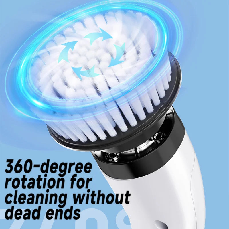 Household Cordless Spin Scrubber
