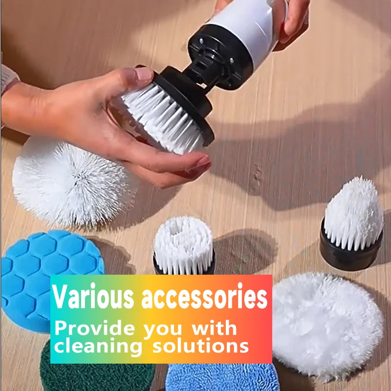 Household Cordless Spin Scrubber