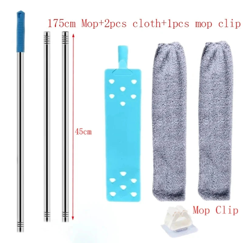Telescopic Long Handle Microfiber Duster for Household Cleaning