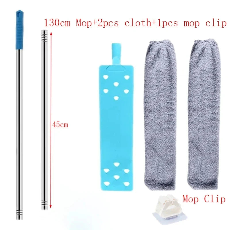 Telescopic Long Handle Microfiber Duster for Household Cleaning