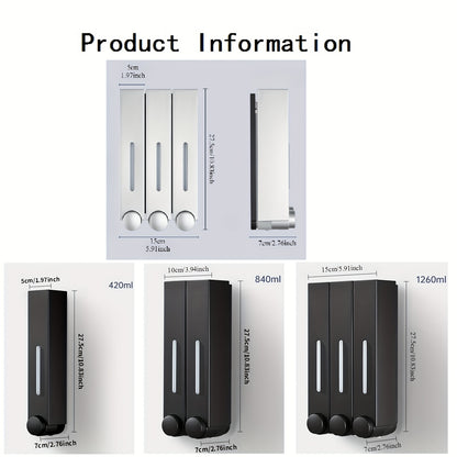 420ml Shampoo and Conditioner Dispenser