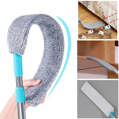 Telescopic Long Handle Microfiber Duster for Household Cleaning