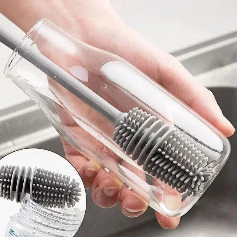 Silicone Milk Bottle Brush & Cup Scrubber