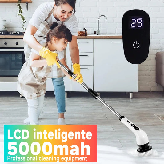 Household Cordless Spin Scrubber
