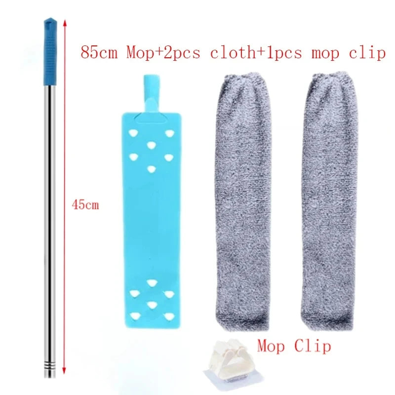 Telescopic Long Handle Microfiber Duster for Household Cleaning