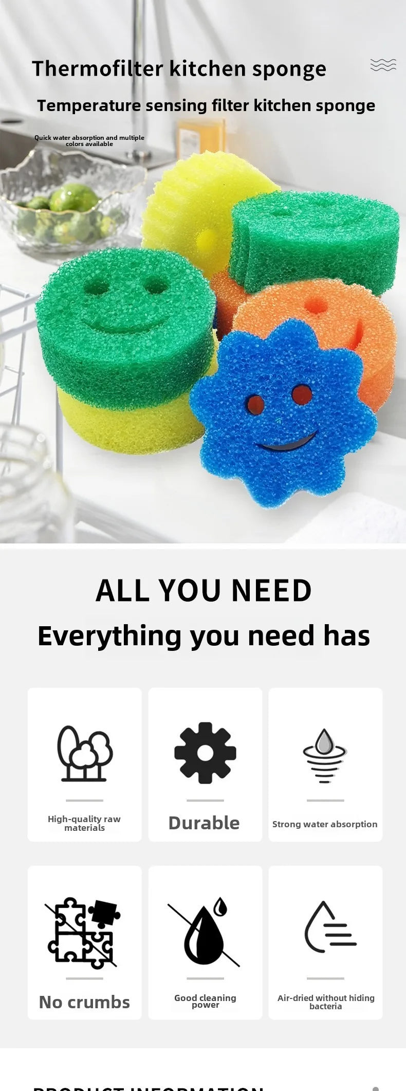 Reusable Dishwashing Sponge