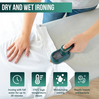 Mini Rotating Steam Iron Handheld Garment Steamer