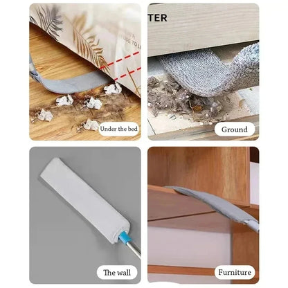 Telescopic Long Handle Microfiber Duster for Household Cleaning