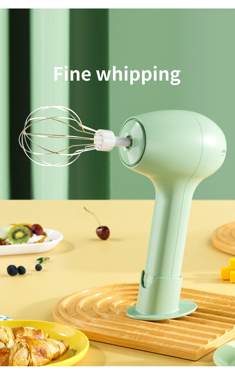 Wireless Portable Electric Food Mixer