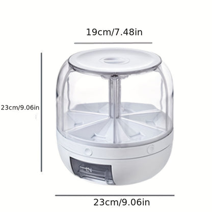6-in-1  Food Dispenser with 360° Rotating Base